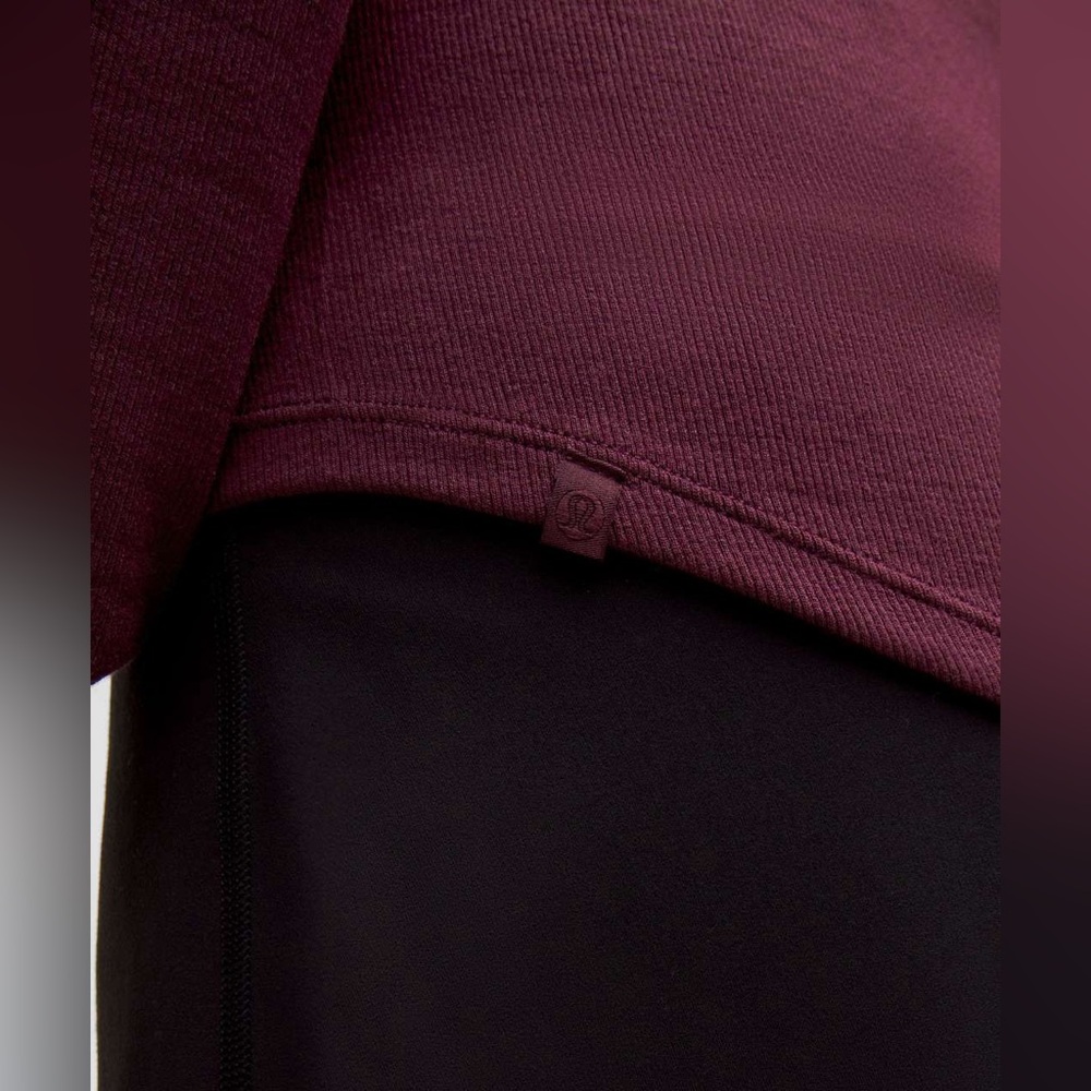 Lululemon Hold Tight Long-Sleeve Shirt Garnet - Picture 4 of 5